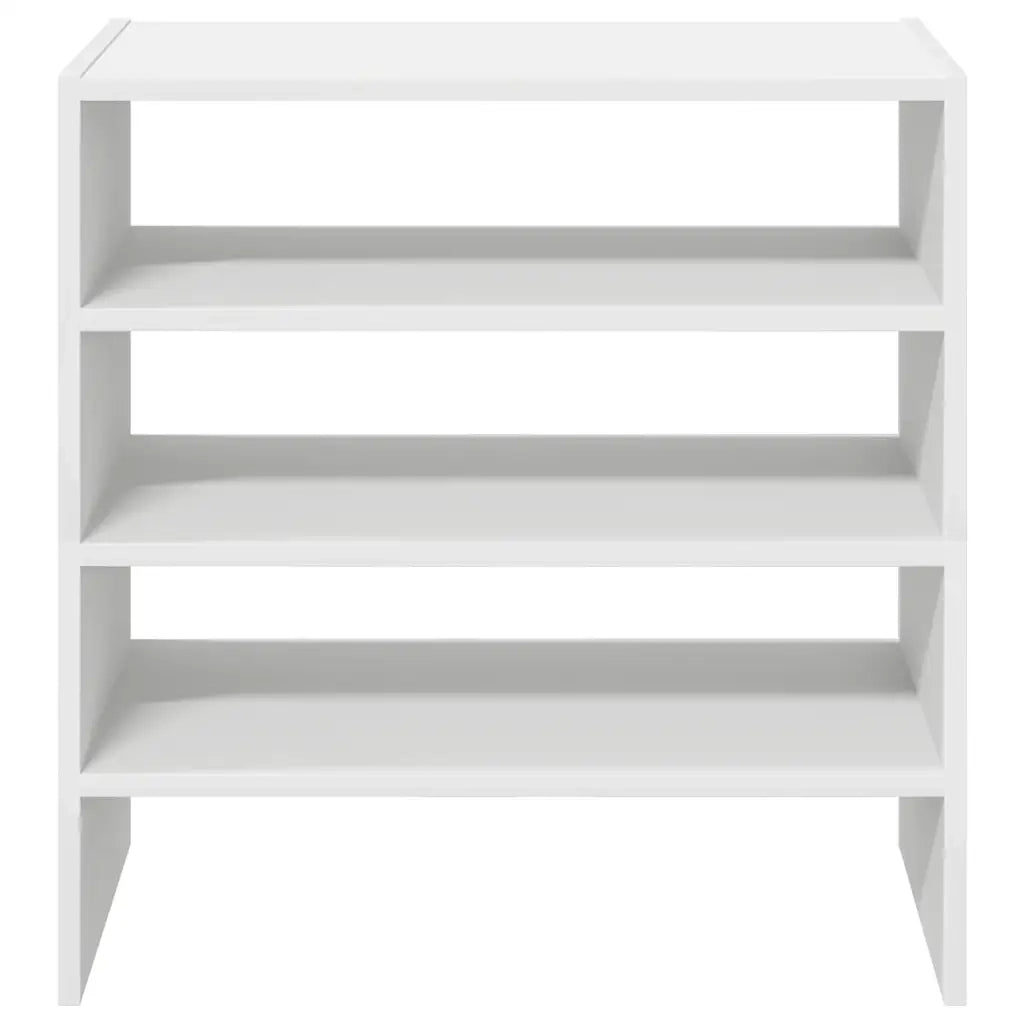 Scarpiere 2 pz Impilabili Bianche 60x30x30,5 cm 858858
