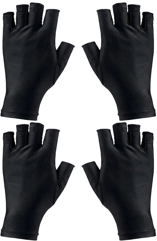 Manicure UV - Protezione per le mani senza dita, 2 paia