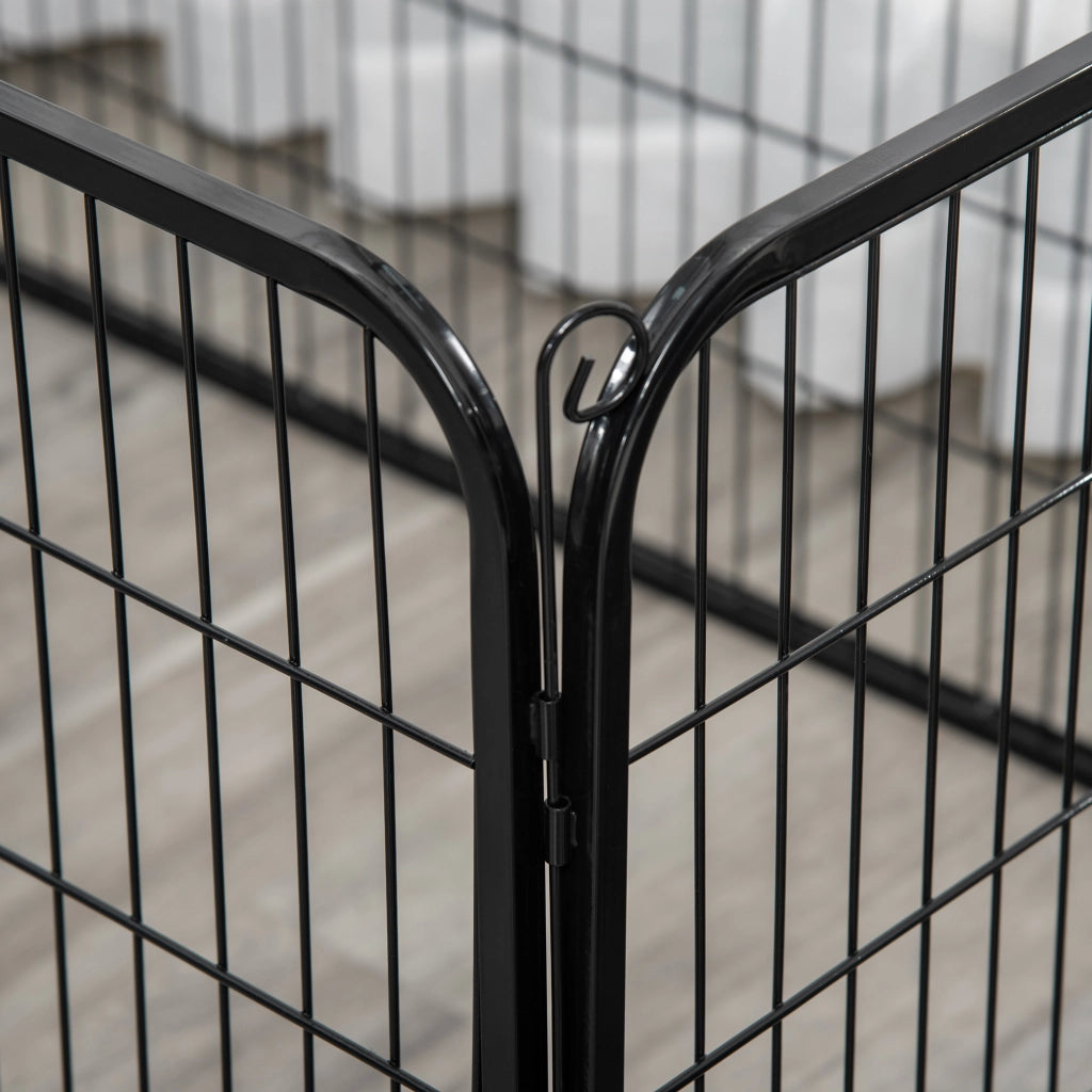 Recinto per Animali Modulabile ¨C zephmum ¨C Nero 125x70 cm