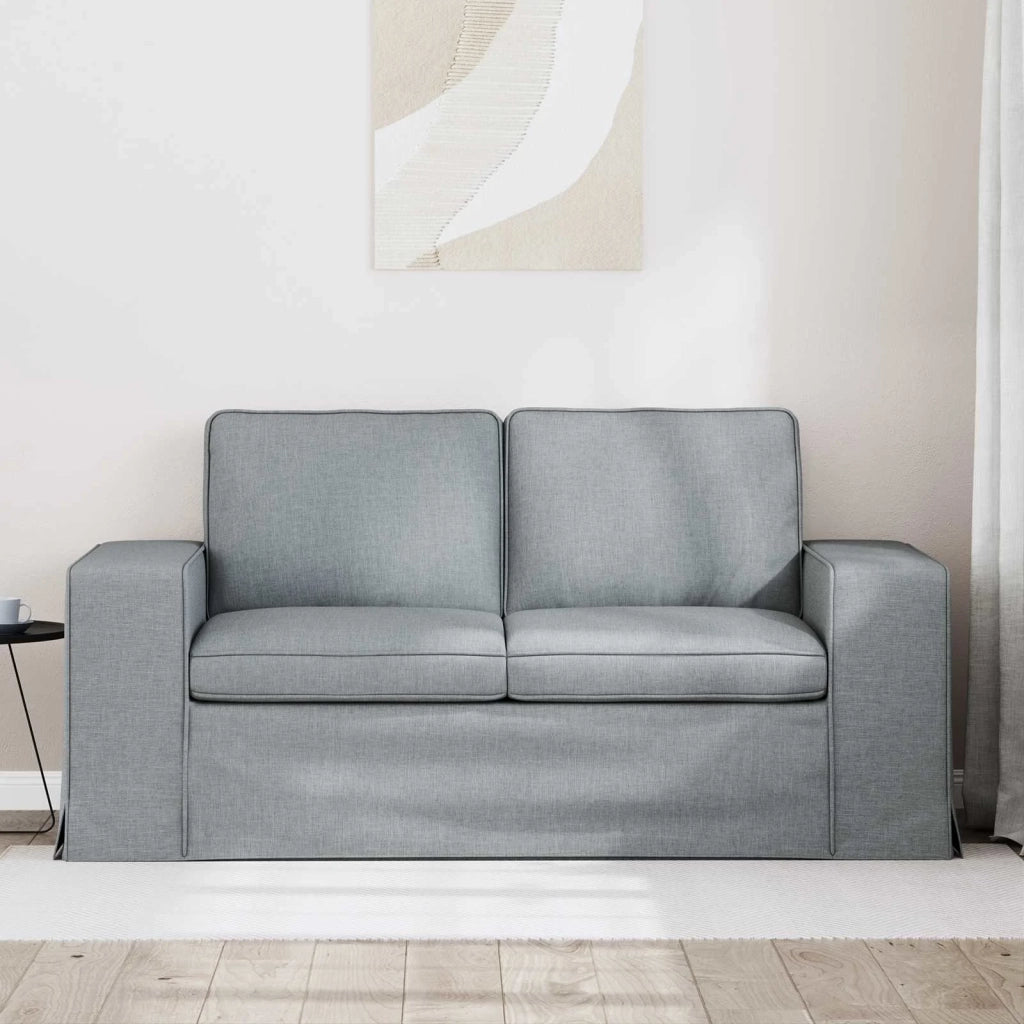 Divano Grigio chiaro 162 x 80 x 82 cm Tessuto 42024383
