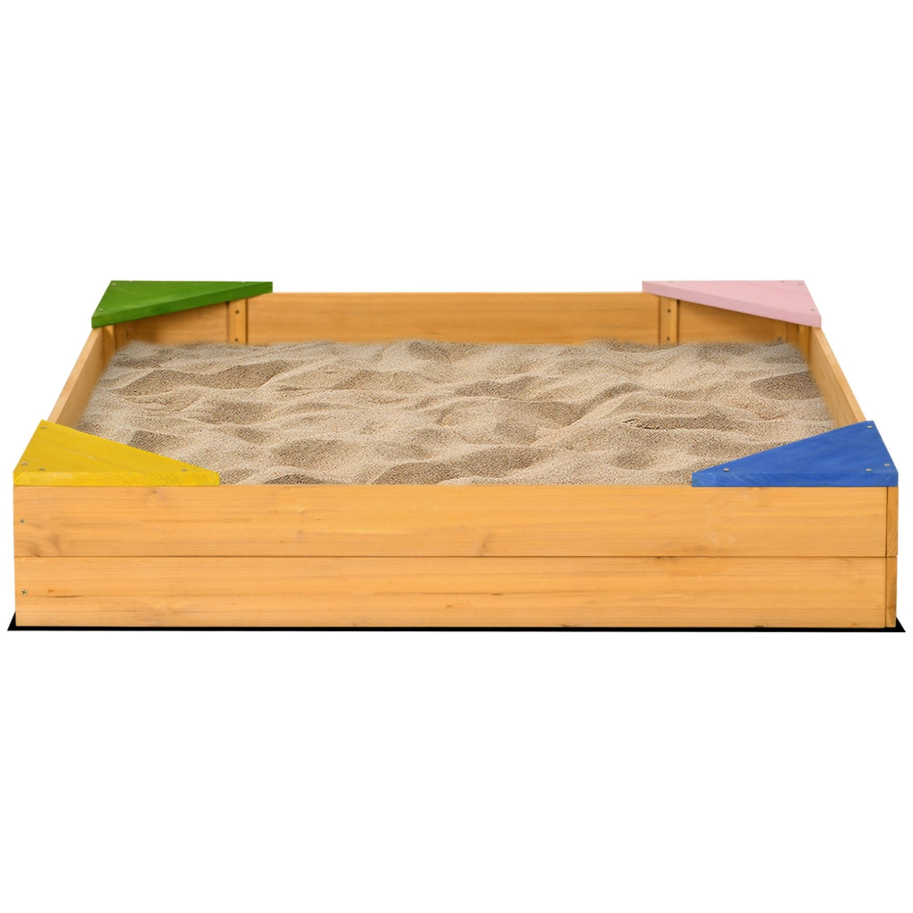 Sabbiera Legno per Bambini ¨C Minimal ¨C 109x109x20 cm