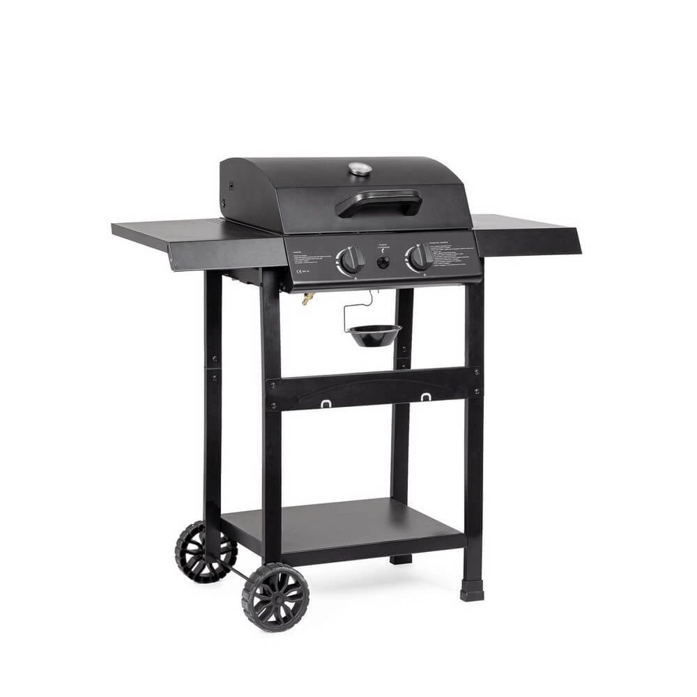 Barbecue a Gas Acciaio Nero da Esterno Moderno - LYMER