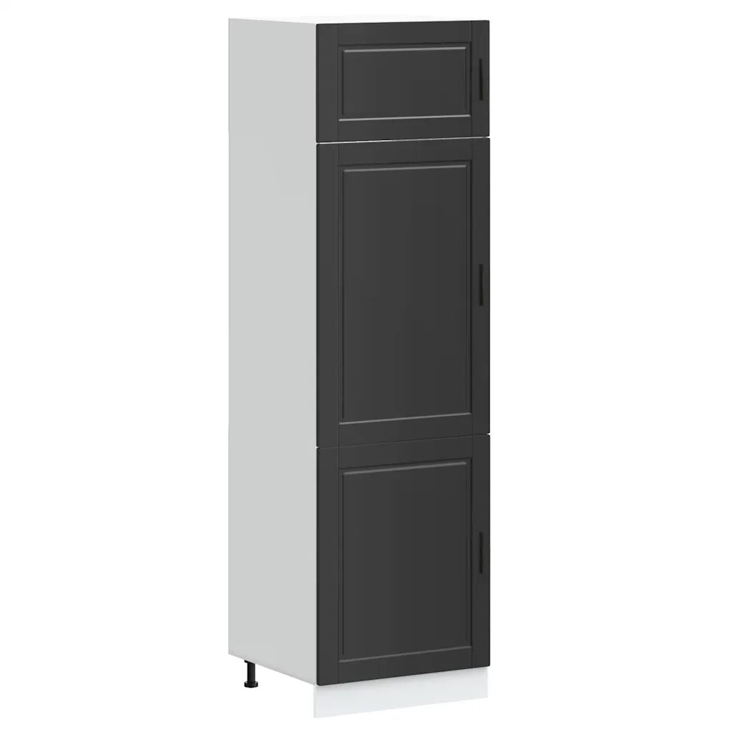 Armadio da Cucina Porto Nero in Legno Multistrato 854108