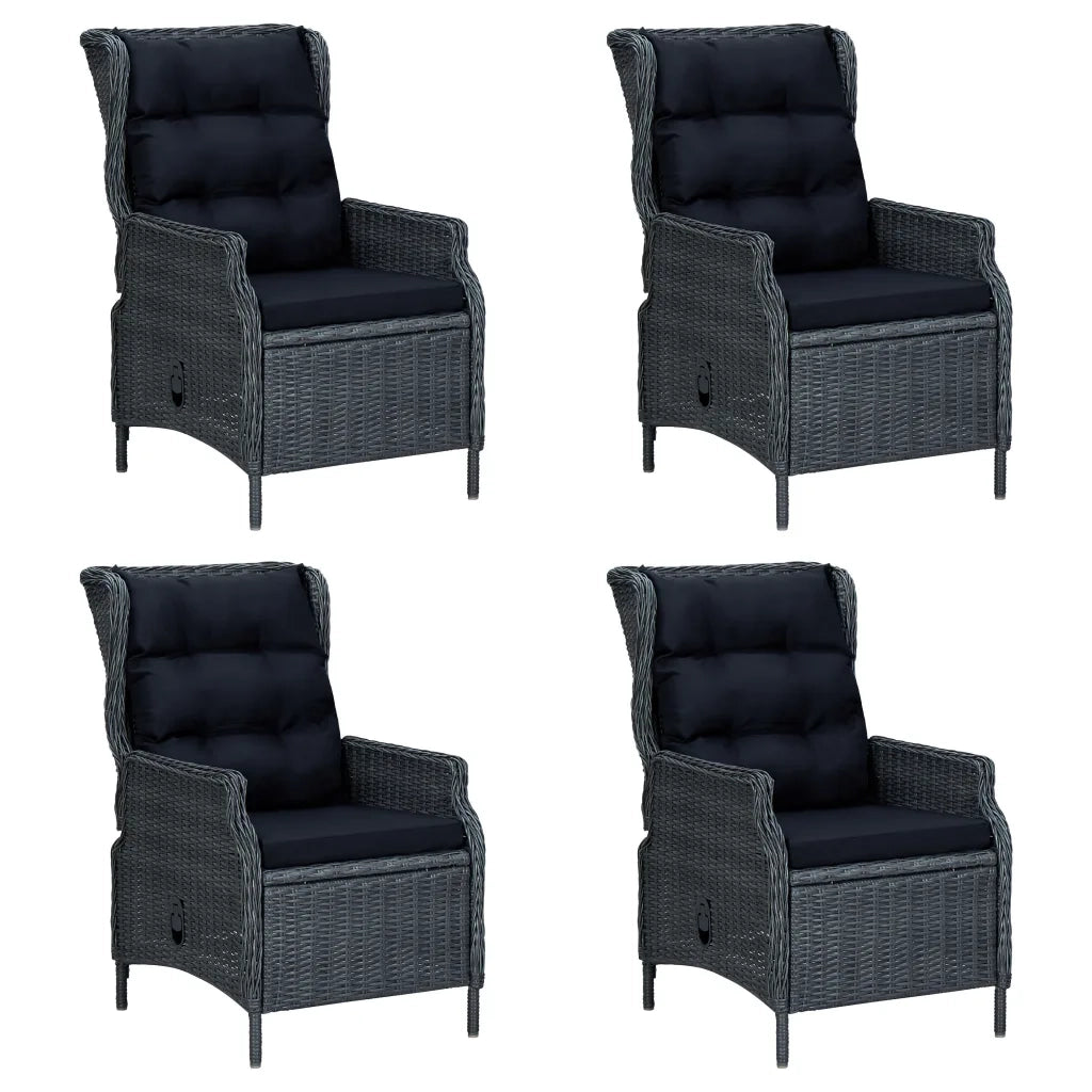 Set Mobili da Pranzo per Giardino 7 pz Grigio Scuro 3068785