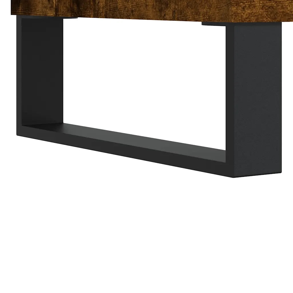 Armadietto Bagno | Armadio da bagno Rovere Fumo 80x33x60 cm in Legno Multistrato