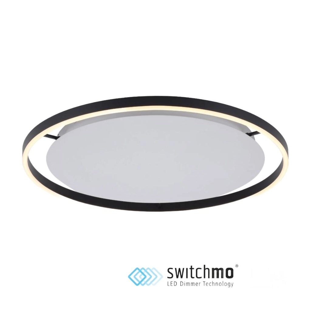 Plafoniera LED rotonda RITUS 58,5cm 28W antracite Neuhaus