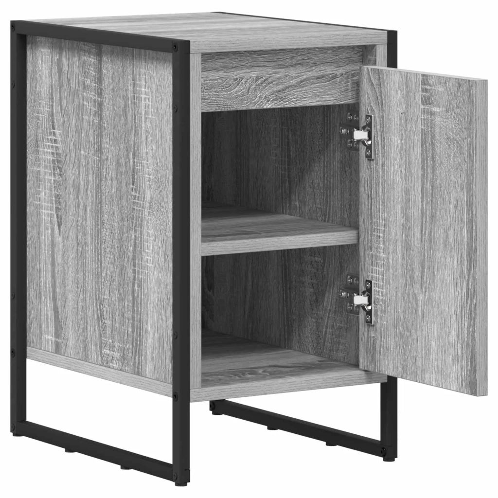 Comodino | Armadio da Notte | Mobiletto da notte Grigio Sonoma 39,5 x 30 x 50 cm Legno multistrato