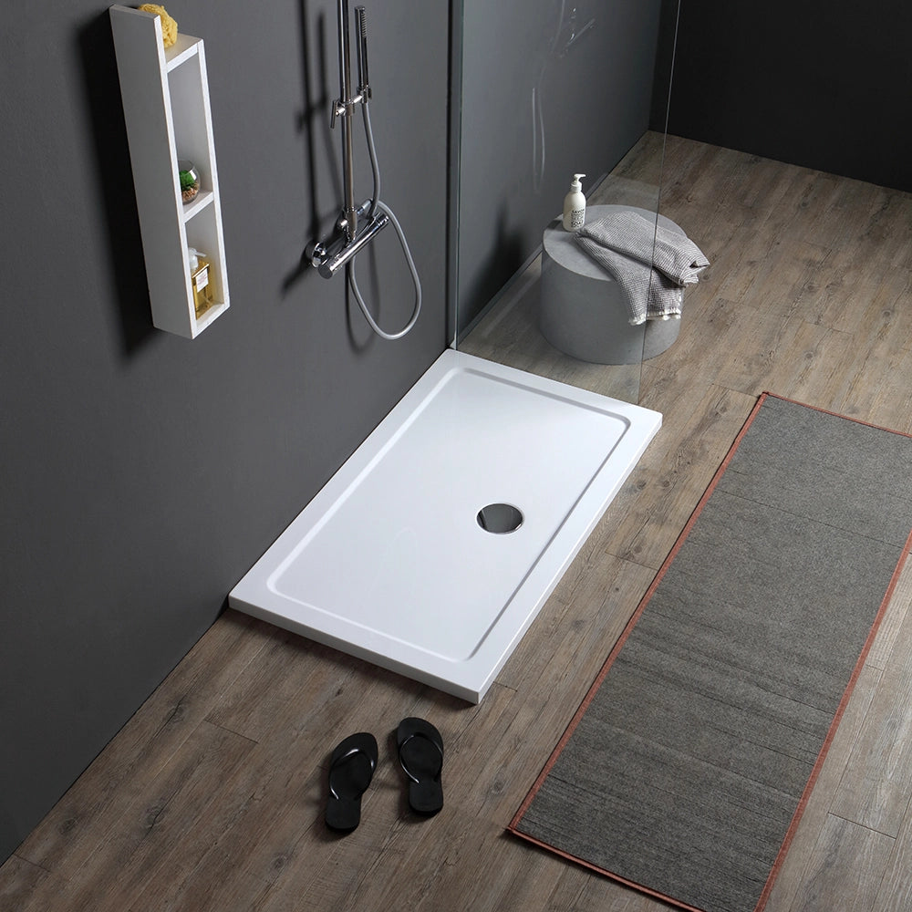 Piatto doccia acrilico bianco 100x80
