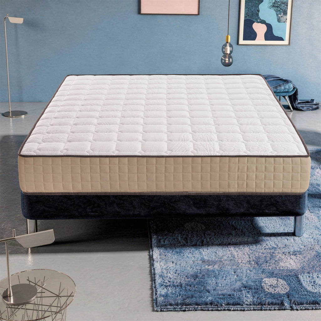 Materasso Piazza e Mezza memory 120x200 Altezza 25 cm, 5 cm Memory Foam, a Zone di Portanza differenziata, IRIDE