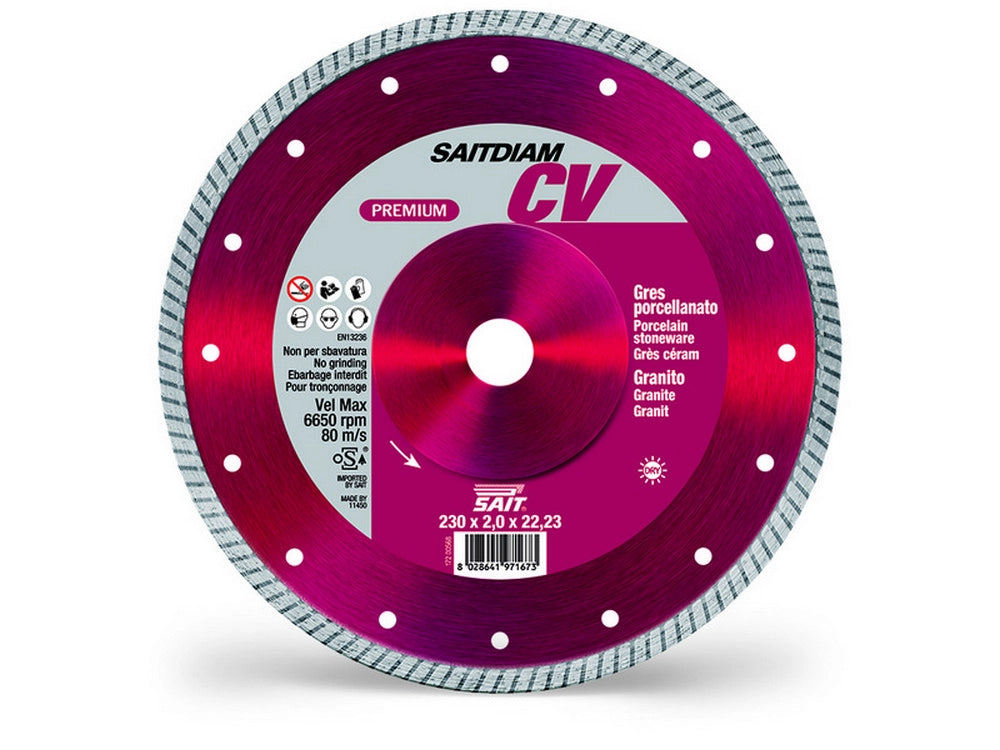1pz disco diamantato saitdiam cv ï mm. 115x1,4x22,23 cod:ferx.vit40476