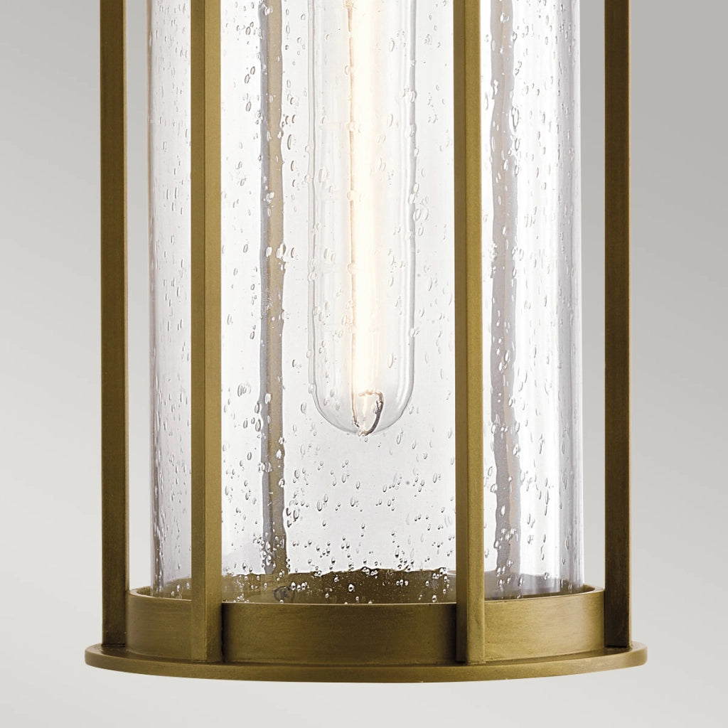 Lampada sospensione esterna Kichler Camillo ottone E27 IP44