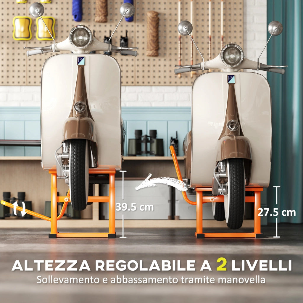 Cavalletto Alzamoto ¨C Minimal ¨C Arancione, Metallo, 48x34x43 cm