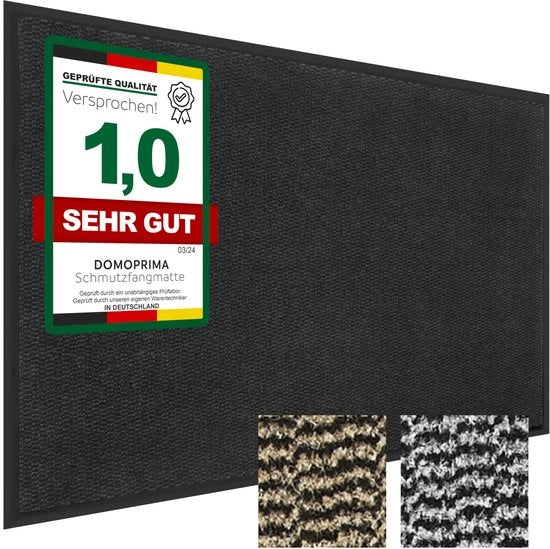 Mat di ingresso, antislip, resistente all'acqua, per esterni e interni, 60 x 90 cm