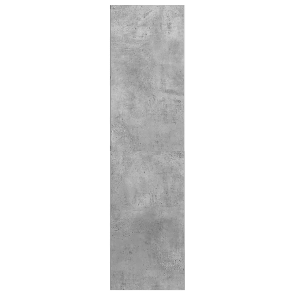 Mobile TV orizzontale a parete 37 x 37 x 142 cm pratico vano contenitore design decorativo legno grigio cemento 02_0047854