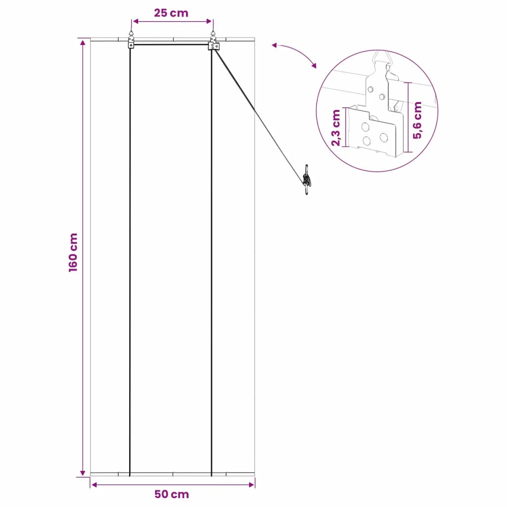 Tenda a rullo Grigio 50 x 160 cm Bambù 42039714