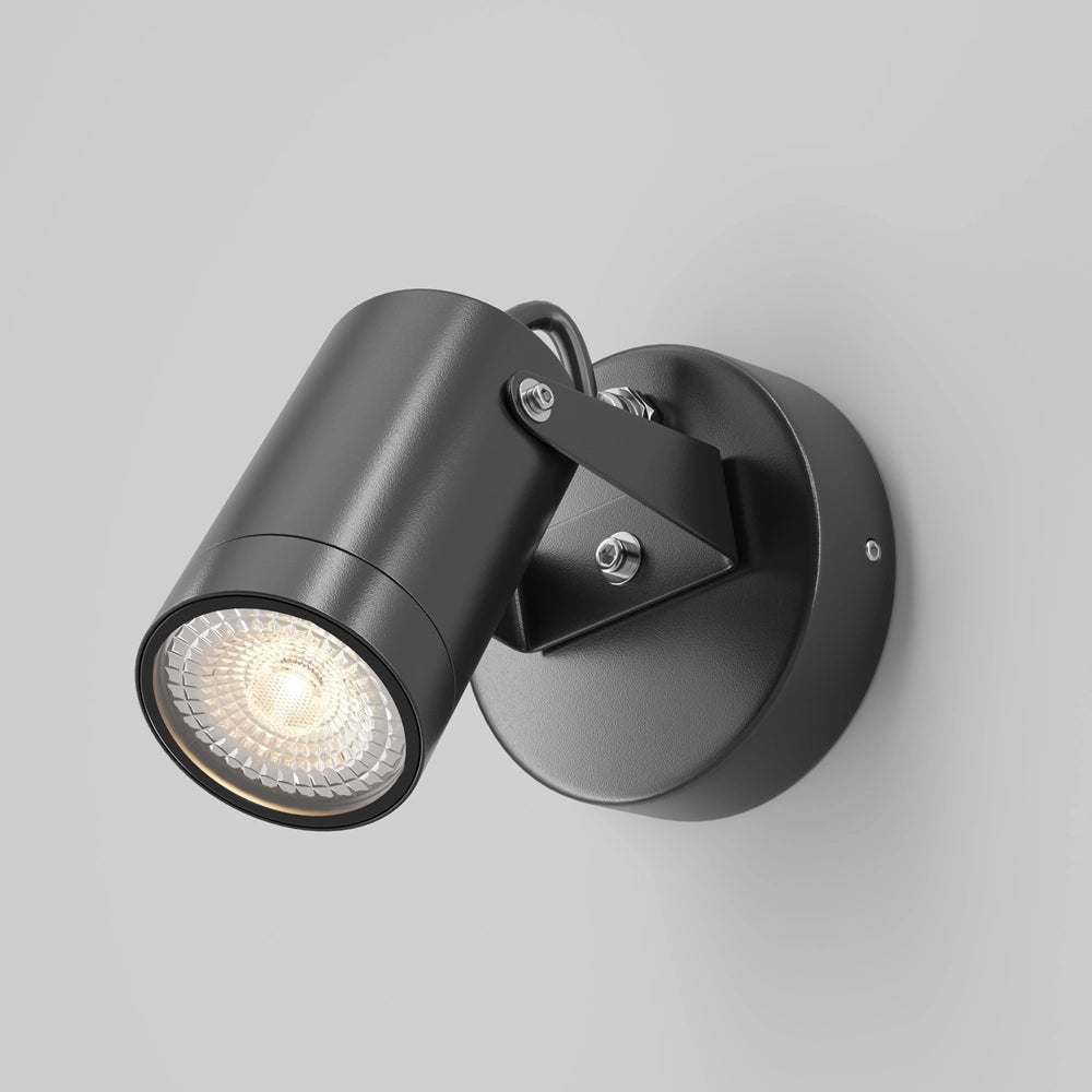 Applique esterna Maytoni Scope nera GU10 IP65 O025WL-01B
