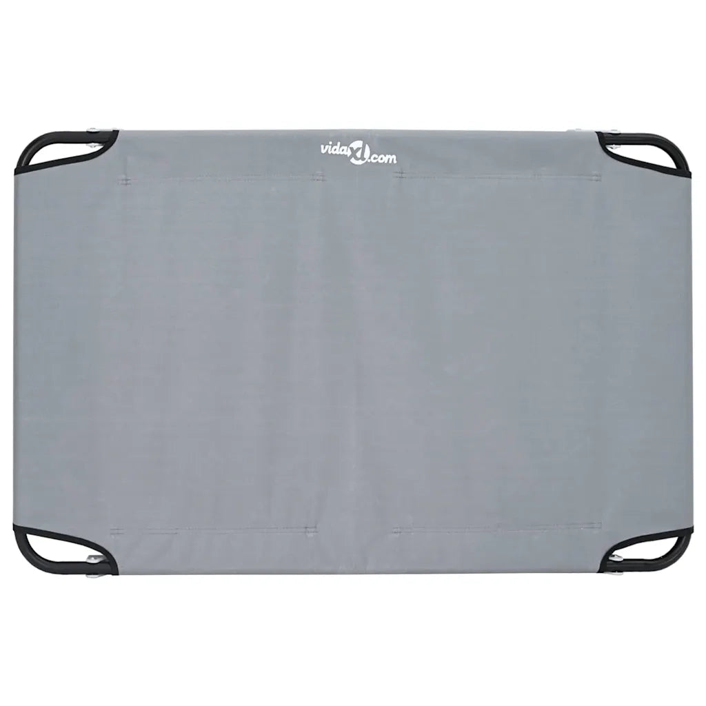 Letto per Cani Grigio chiaro 105 x 65 x 18 cm Acciaio 42008218