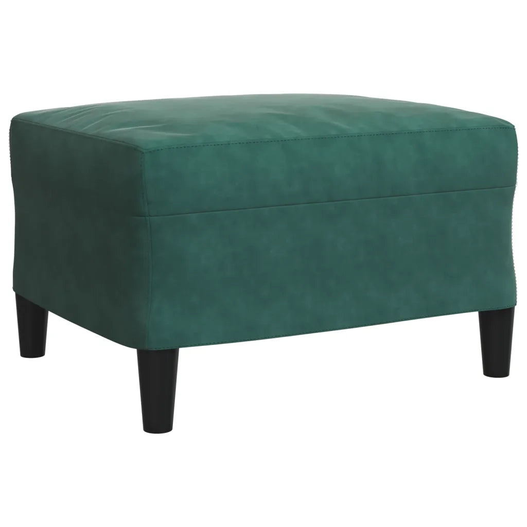 Set di Divani 4 pz con Cuscini e Rinforzi Verde scuro Velluto 3278383