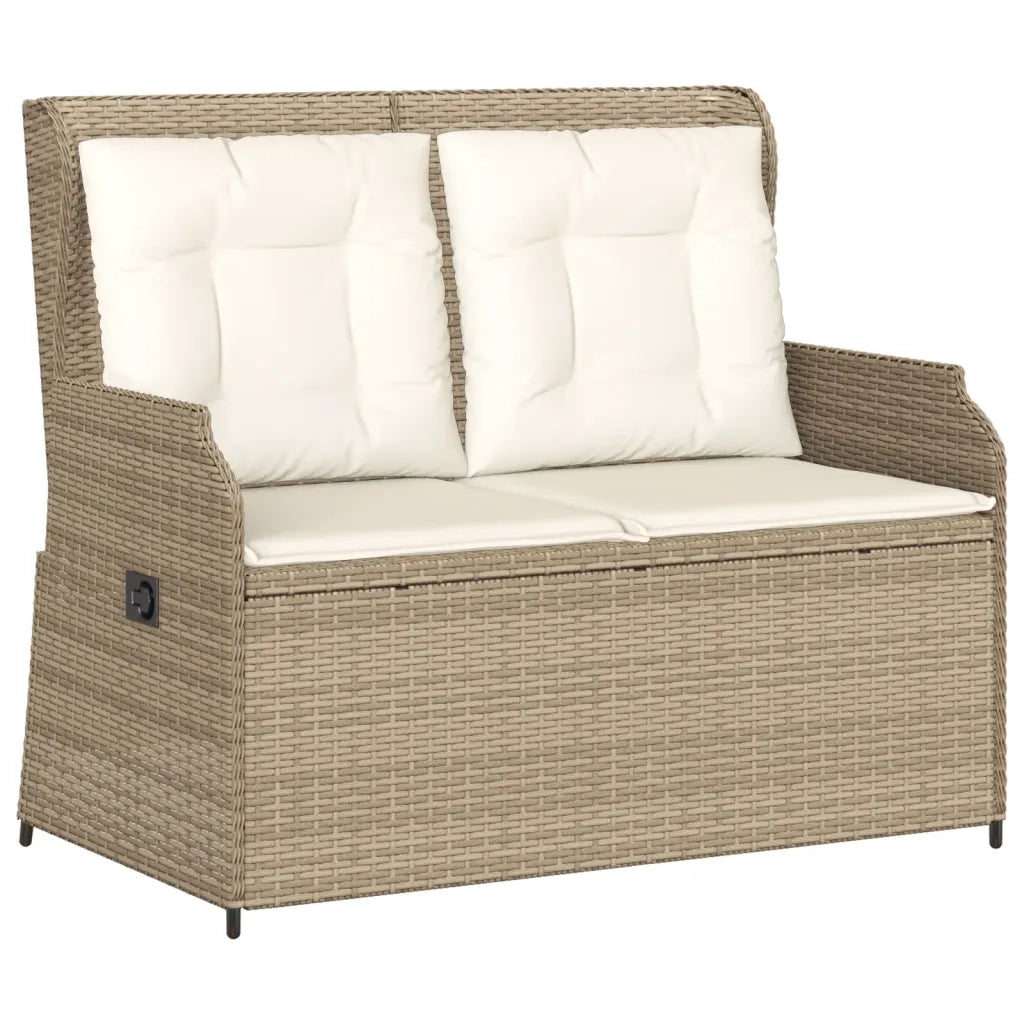 Set Divani da Giardino 3 pz con Cuscini in Polyrattan Beige 3262746