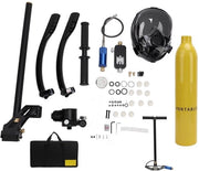Kit di immersione per adulti - maschera da sub e tubo respiratorio rotante - sistema respiratorio - 6 minuti di immersione