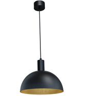 Lampada a sospensione nera cupola Ø30 Luisant Maxlight