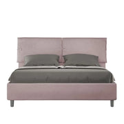 Letto matrimoniale senza rete imbottito 160x200 microfibra glicine Sleeper