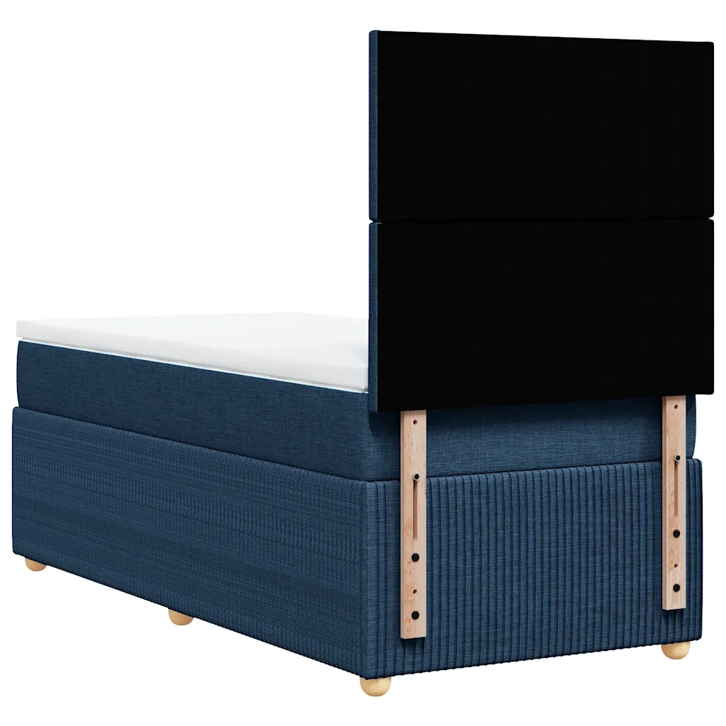 Giroletto a Molle con Materasso Blu 80x200 cm inTessuto