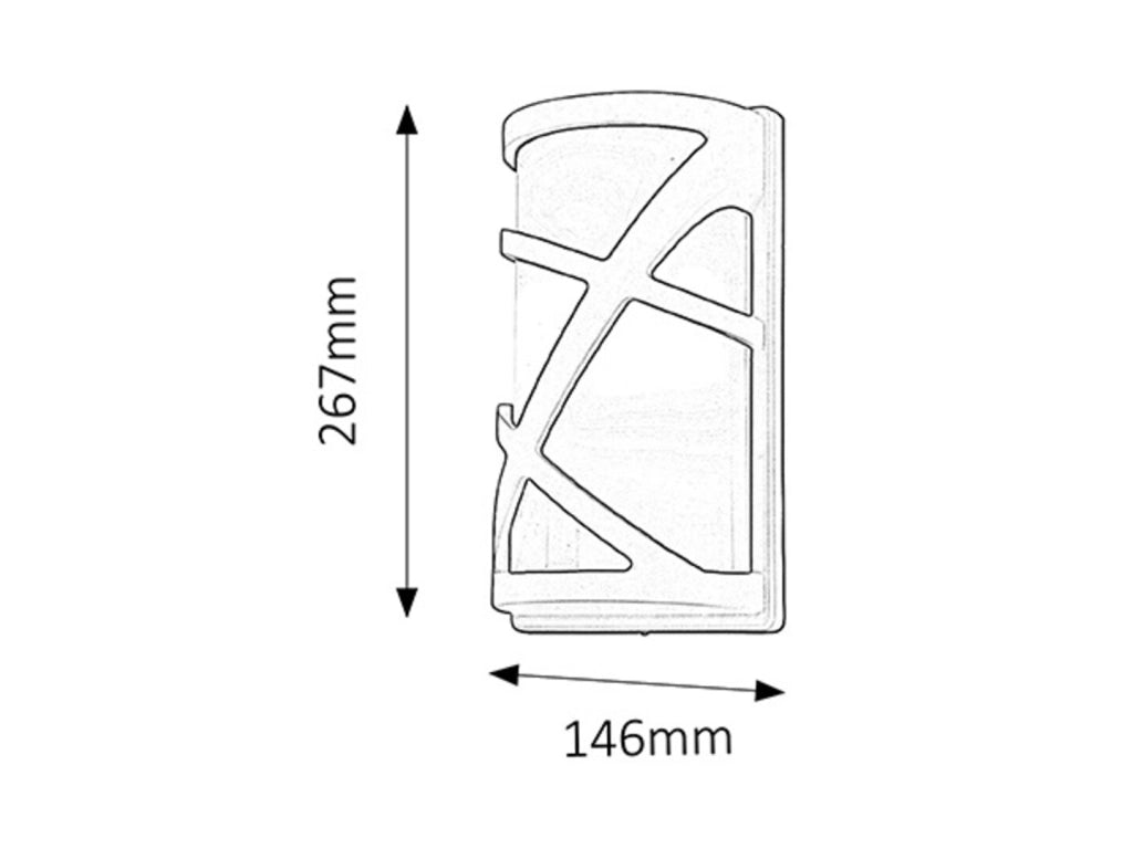 Applique da esterno Durango antracite E27 IP54 Rabalux