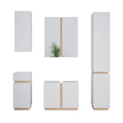 Vicco Set di mobili da bagno Bianco 5 parti