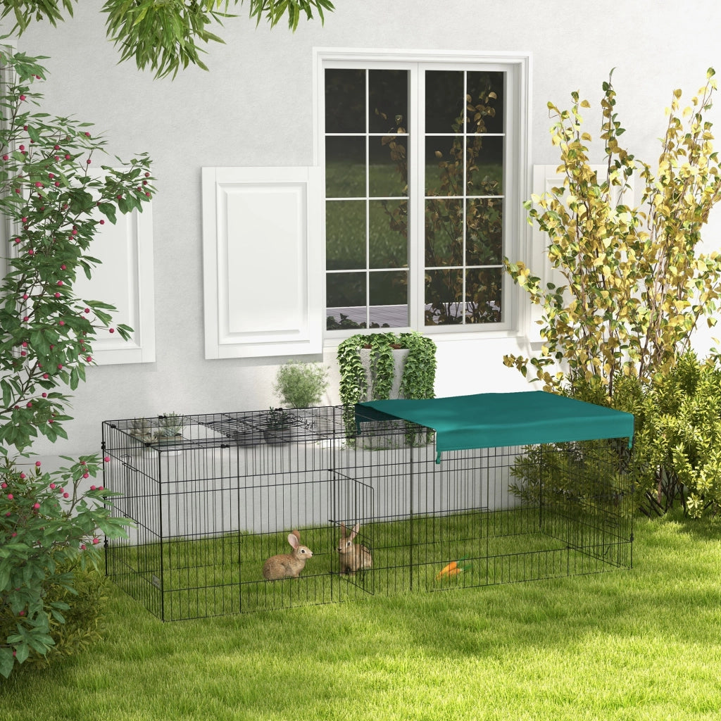 Gabbia per Coniglio ¨C Minimal ¨C Verde Acciaio 220x85x70cm