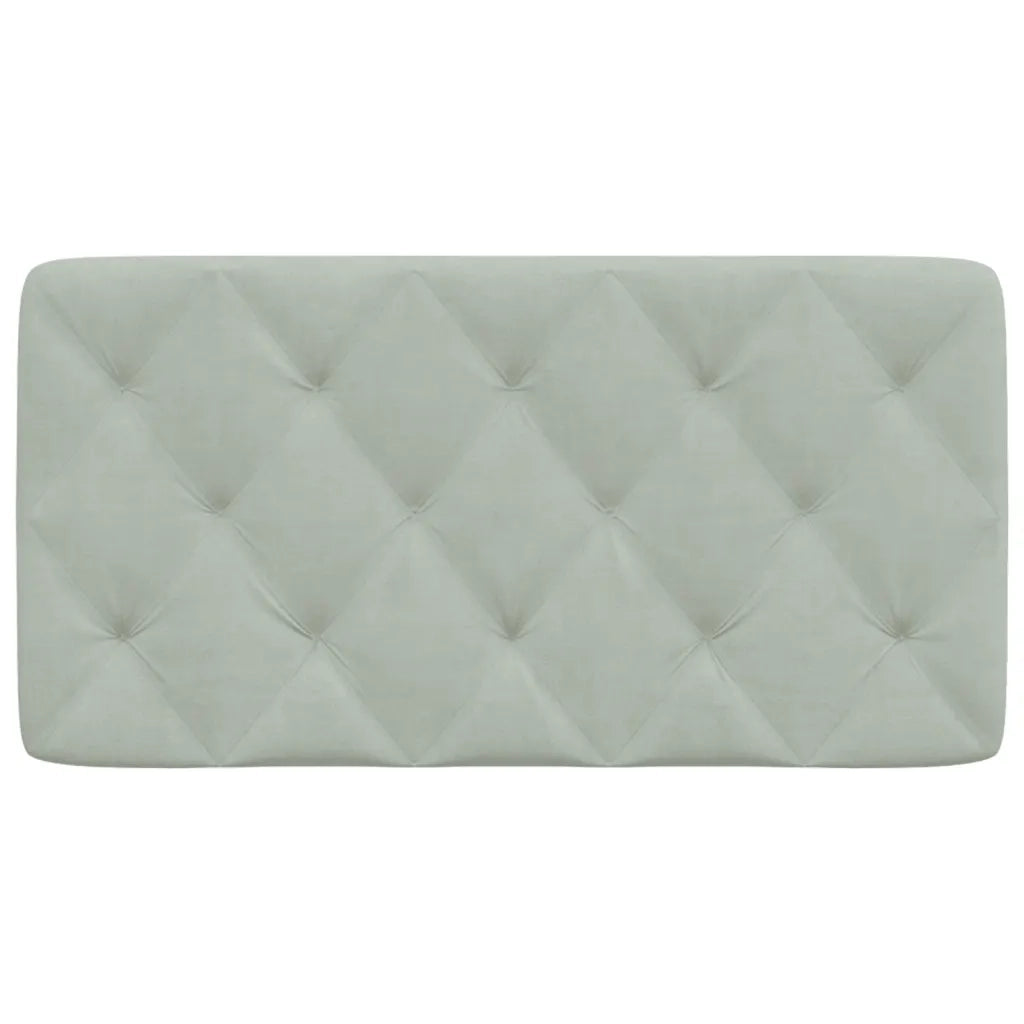 Cuscino testiera Grigio Chiaro 100 cm in Velluto 3207722