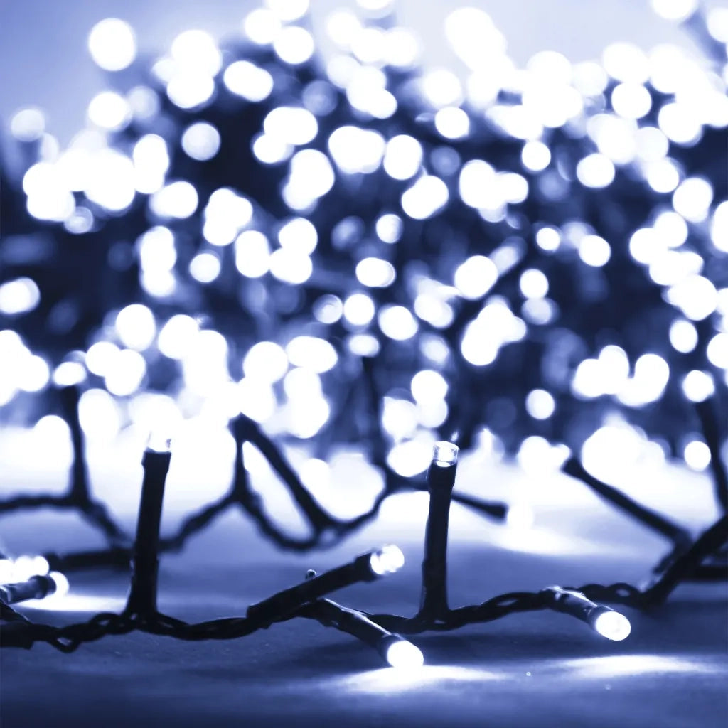 Stringa LED Compatta con 400 Luci LED Bianco Freddo 13 m in PVC 343255