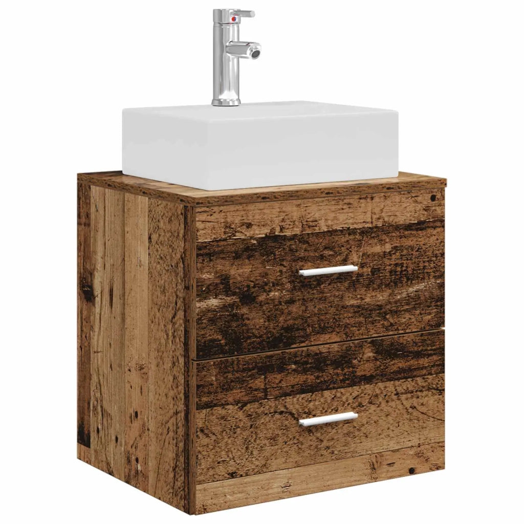 Mobile Lavabo da Parete Legno antico 49,5 x 41 x 62,5 cm 890284