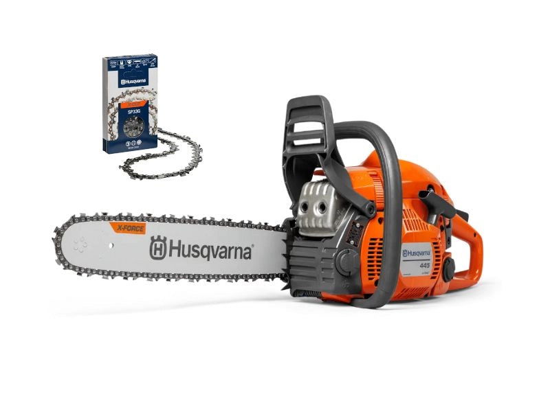 Motosega Husqvarna 445 S a scoppio 50,2cc barra 40 cm multiuso