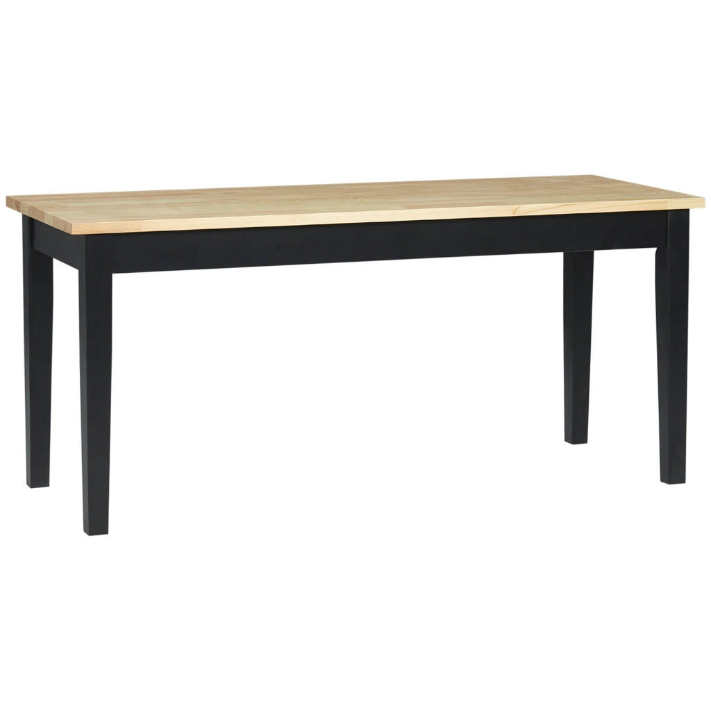 Divano a 2 posti in legno massello ¨C Minimal ¨C Naturale e Nero