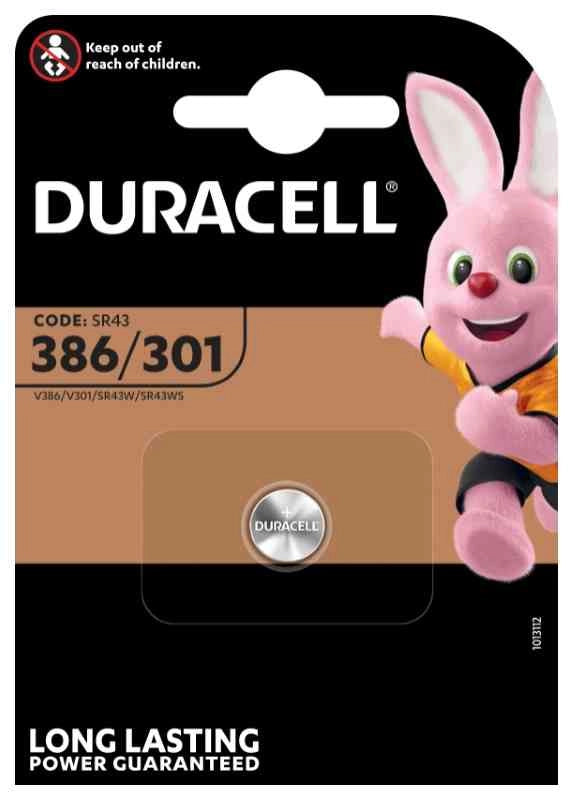 Duracell Pila D301/386 Set 10 Pezzi - Cfg
