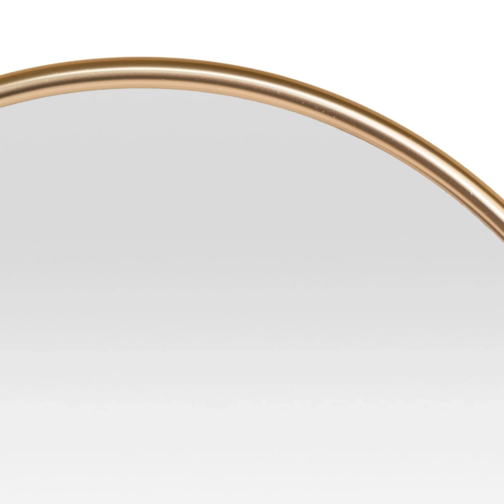 Specchio da parete ovale 40 x 80 cm oro 03_0007955