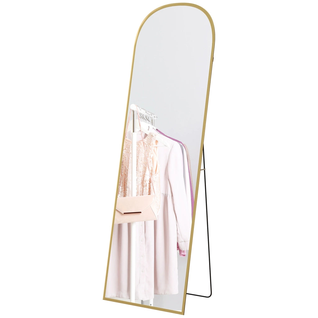 Specchio da Terra Corpo Intero ¨C Xylo ¨C Design Moderno Oro 50x161.5 cm