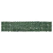 Paravento da Balcone con Foglie Verde Scuro 400x75 cm 315484