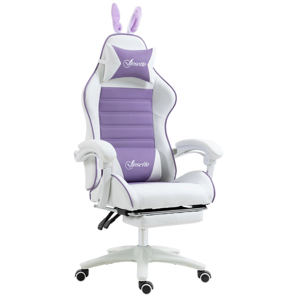 Sedia da Gaming Ergonomica con Lumbar Support e Poggiatesta ¨C Minimal ¨C Viola
