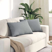 Cuscini da Divano 2 pcs Grigio chiaro 60 x 40 cm Tessuto 42013653