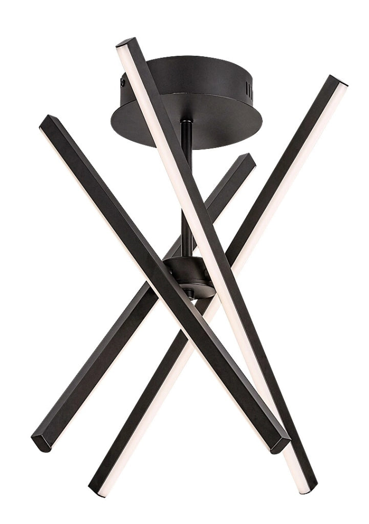 Plafoniera LED Rabalux Matilde nera 30W aste orientabili
