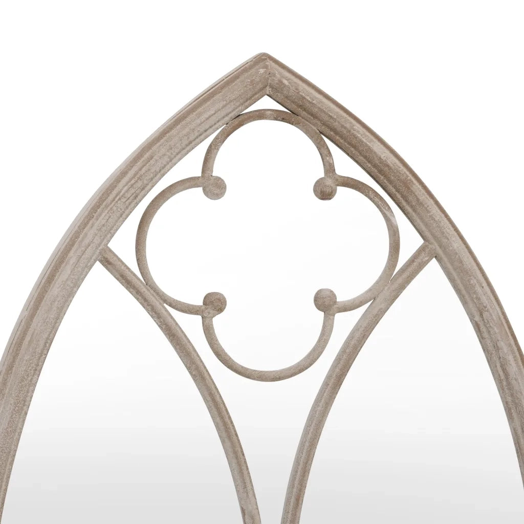 Specchio da Giardino Sabbia 100x45 cm in Ferro per Uso Esterno 318349