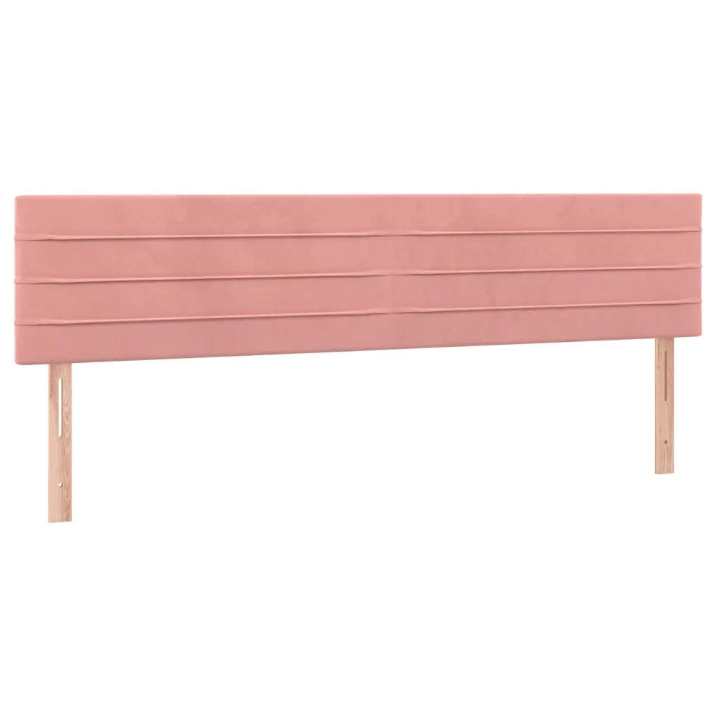Letto a Molle con Materasso e LED Rosa 120x190 cm in Velluto 3270322