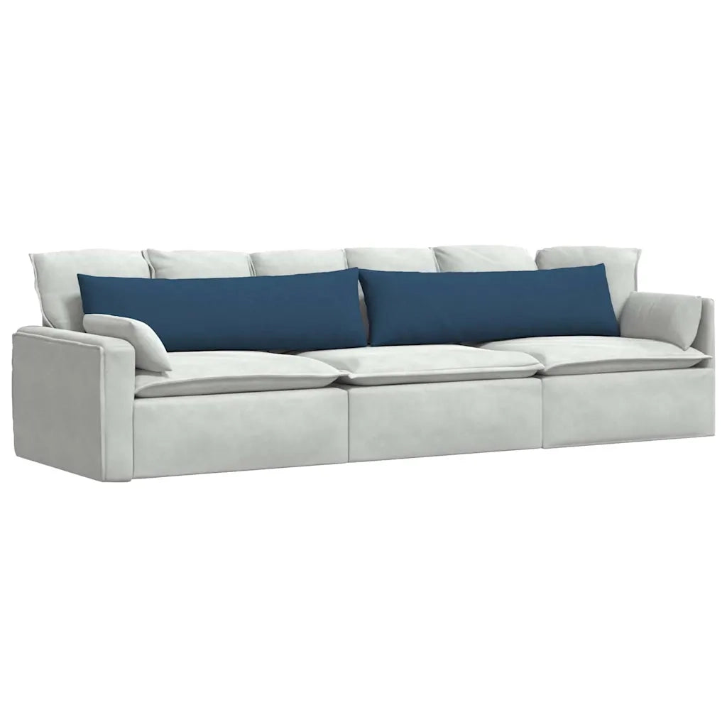 Cuscini da Divano 2 pcs Blu 145 x 40 cm Tessuto 42013833