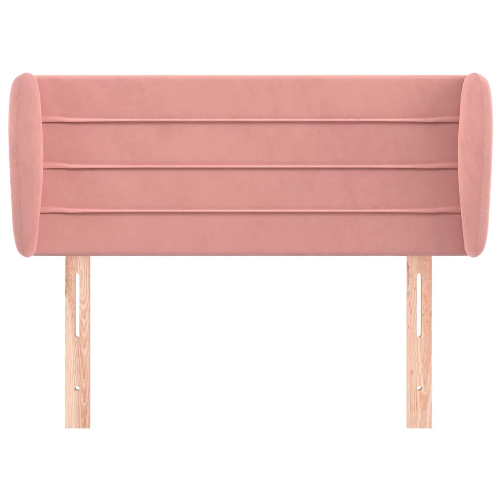 Testiera ad Orecchio-Testata con Orecchie Rosa 83x23x78/88 cm in Velluto 721123