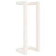 Portasciugamani Bianco 23x18x60 cm in Legno Massello di Pino CFW3837667