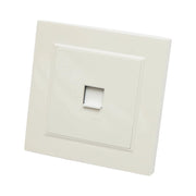 Presa internet RJ45 bianca in ABS da incasso 80x80mm