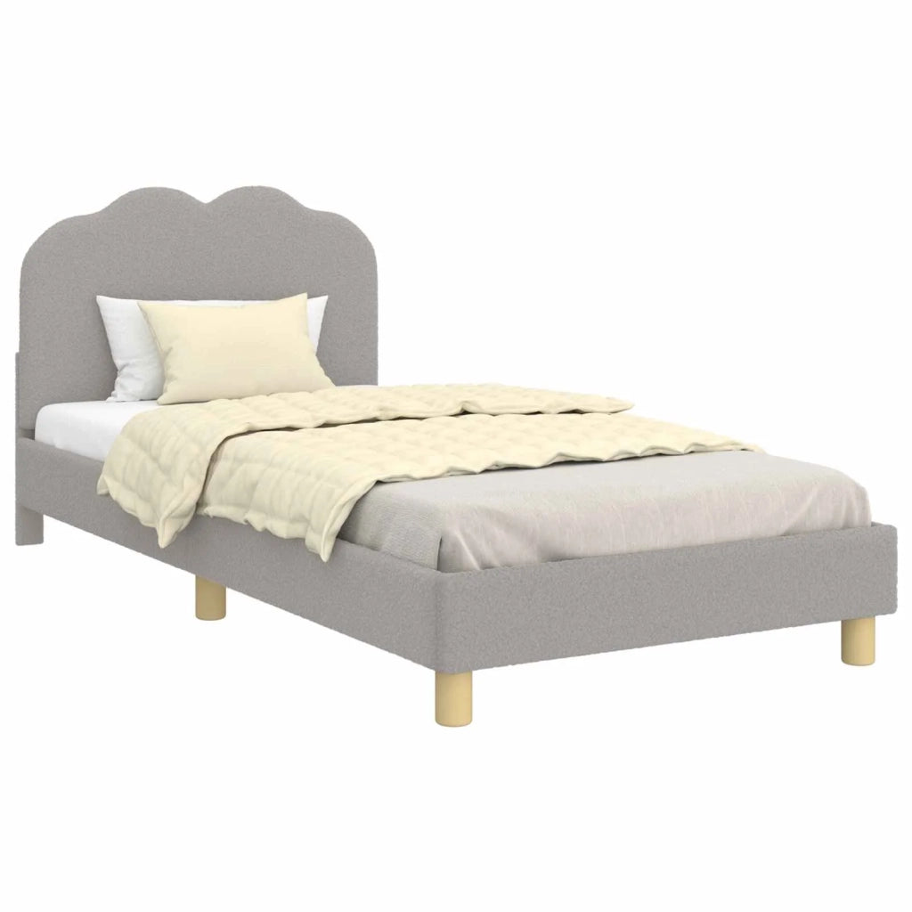 Struttura letto bambini con testata Grigio chiaro 90 x 200 cm 42010978