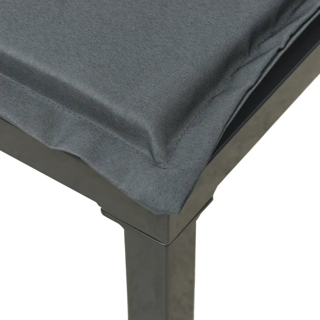 Set Salotto da Giardino 7 pz | Set di Mobili da Esterno Nero e Grigio in Polyrattan
